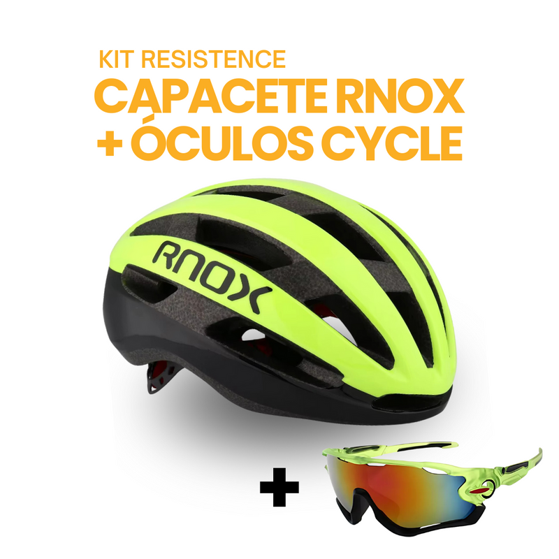 Kit Resistence™ - Capacete RNOX + Óculos Cycle | MÊS DO CONSUMIDOR