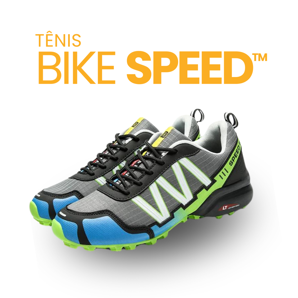 Tênis BikeSpeed esportivo com sola tratorada