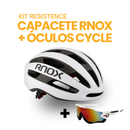 Kit Resistence™ - Capacete RNOX + Óculos Cycle | ESQUENTA BLACK