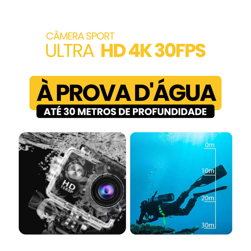 Câmera Sport Ultra HD 4K/30fps WiFi 2.0 | MÊS DO CONSUMIDOR