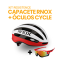 Kit Resistence™ - Capacete RNOX + Óculos Cycle |  ESQUENTA BLACK