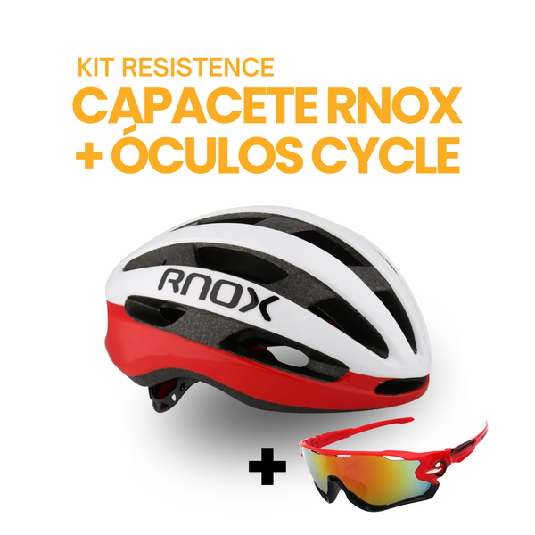 Kit Resistence™ - Capacete RNOX + Óculos Cycle | MÊS DO CONSUMIDOR