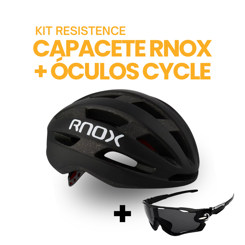 Kit Resistence™ - Capacete RNOX + Óculos Cycle | MÊS DO CONSUMIDOR