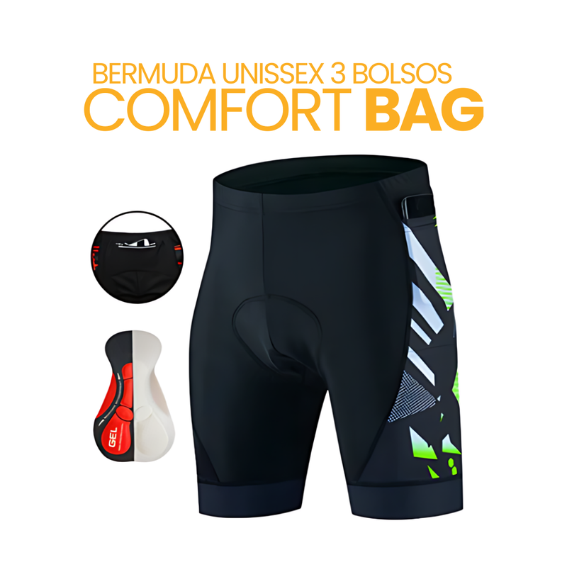 Bermuda Unissex 3 Bolsos ComfortBag™ | MÊS DO CONSUMIDOR