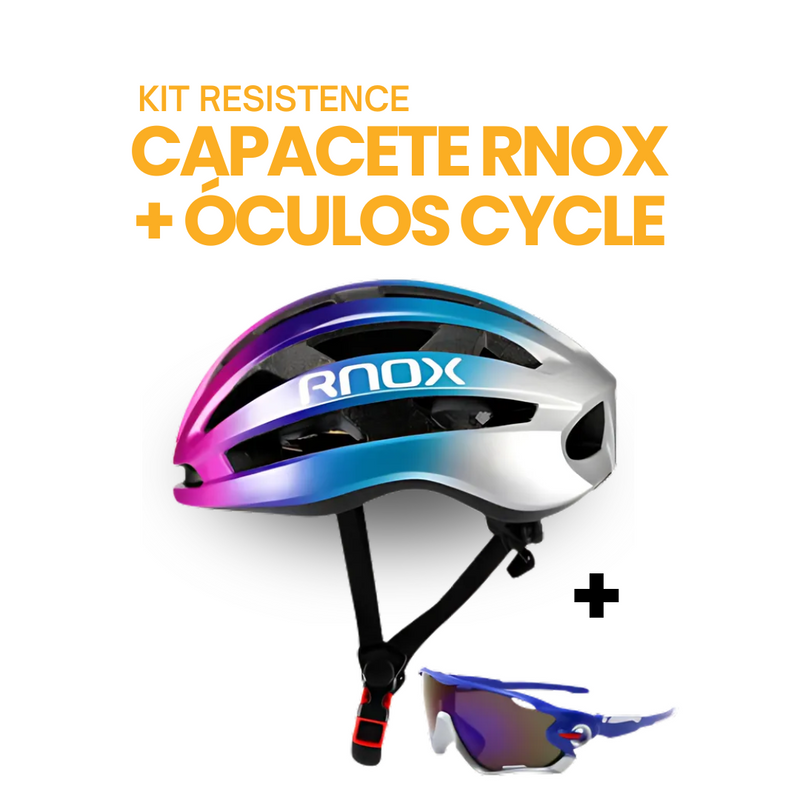 Kit Resistence™ - Capacete RNOX + Óculos Cycle | MÊS DO CONSUMIDOR