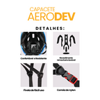Capacete AeroDev + BRINDE ÓCULOS POLARIZADO