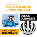 Kit Resistence™ - Capacete RNOX + Óculos Cycle | ESQUENTA BLACK