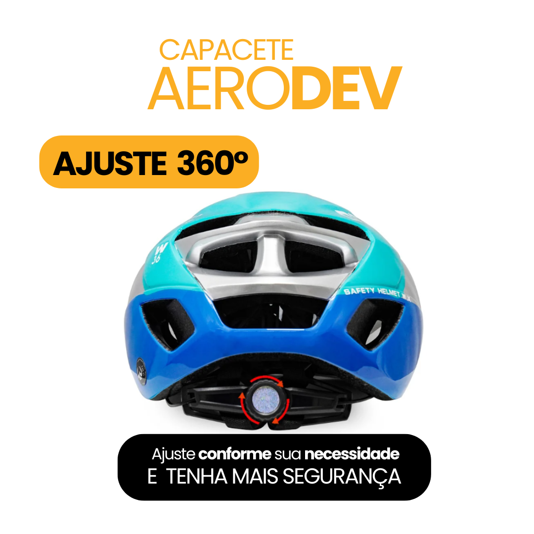 Capacete AeroDev + BRINDE ÓCULOS POLARIZADO