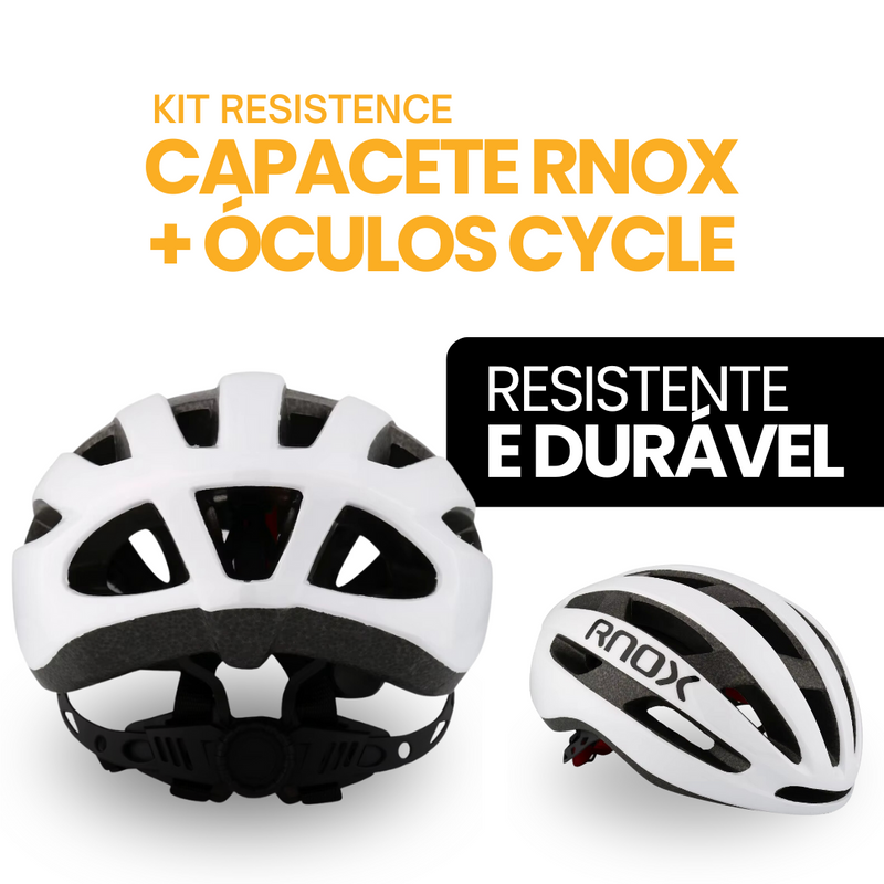 Kit Resistence™ - Capacete RNOX + Óculos Cycle | MÊS DO CONSUMIDOR