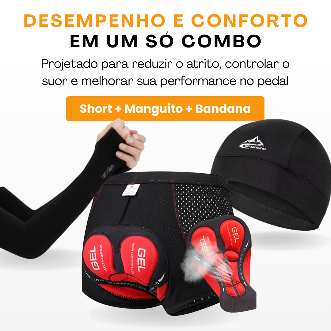 Combo Cycling | Short + Bandana + Manguito