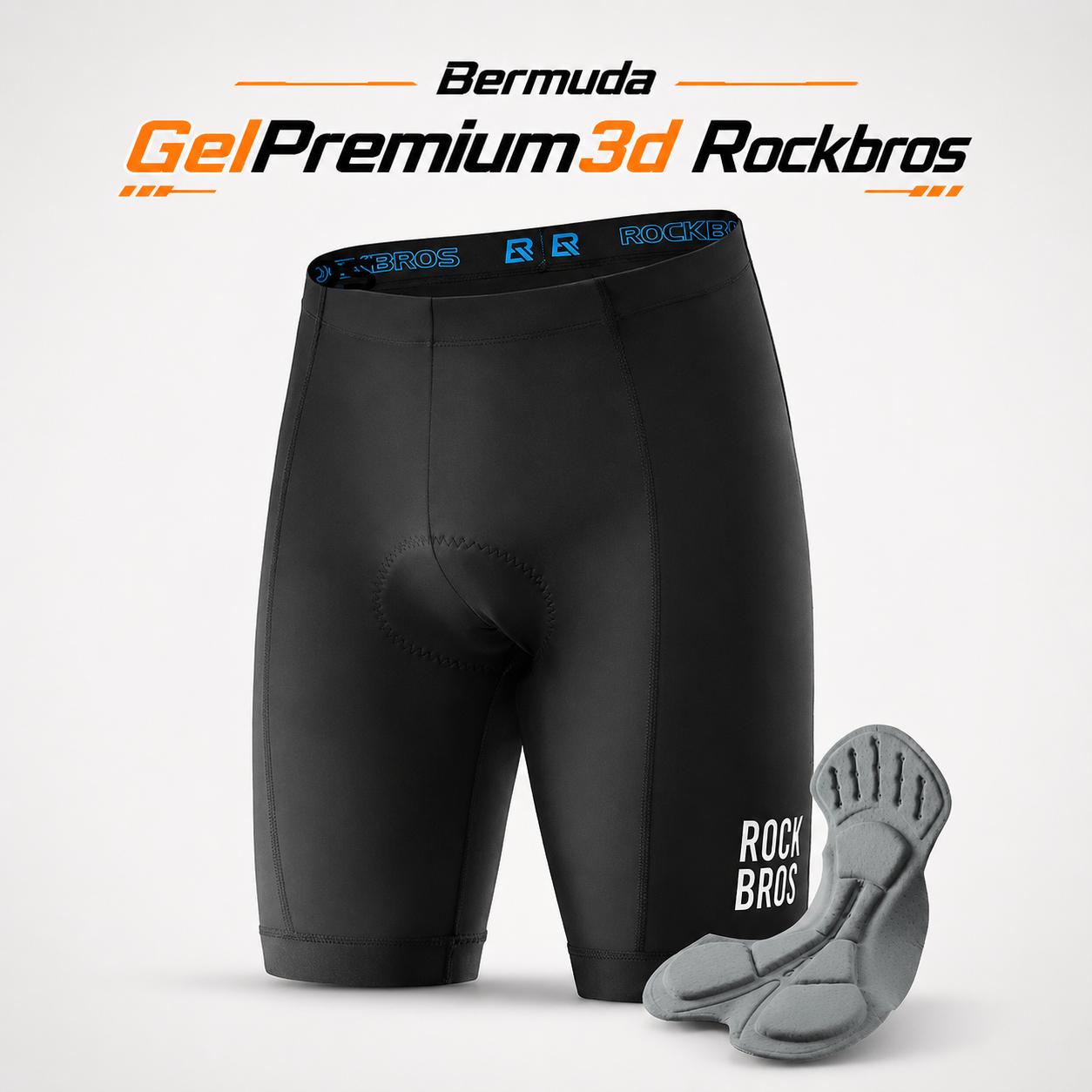 Bermuda de Ciclismo ROCKBROS com Forro 3D