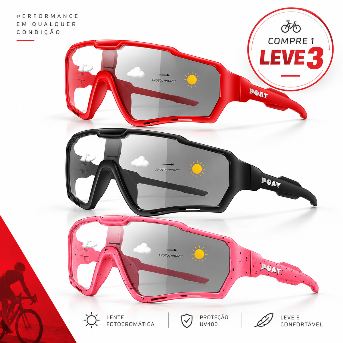Combo Fotocromático | Compre 1 Leve 3