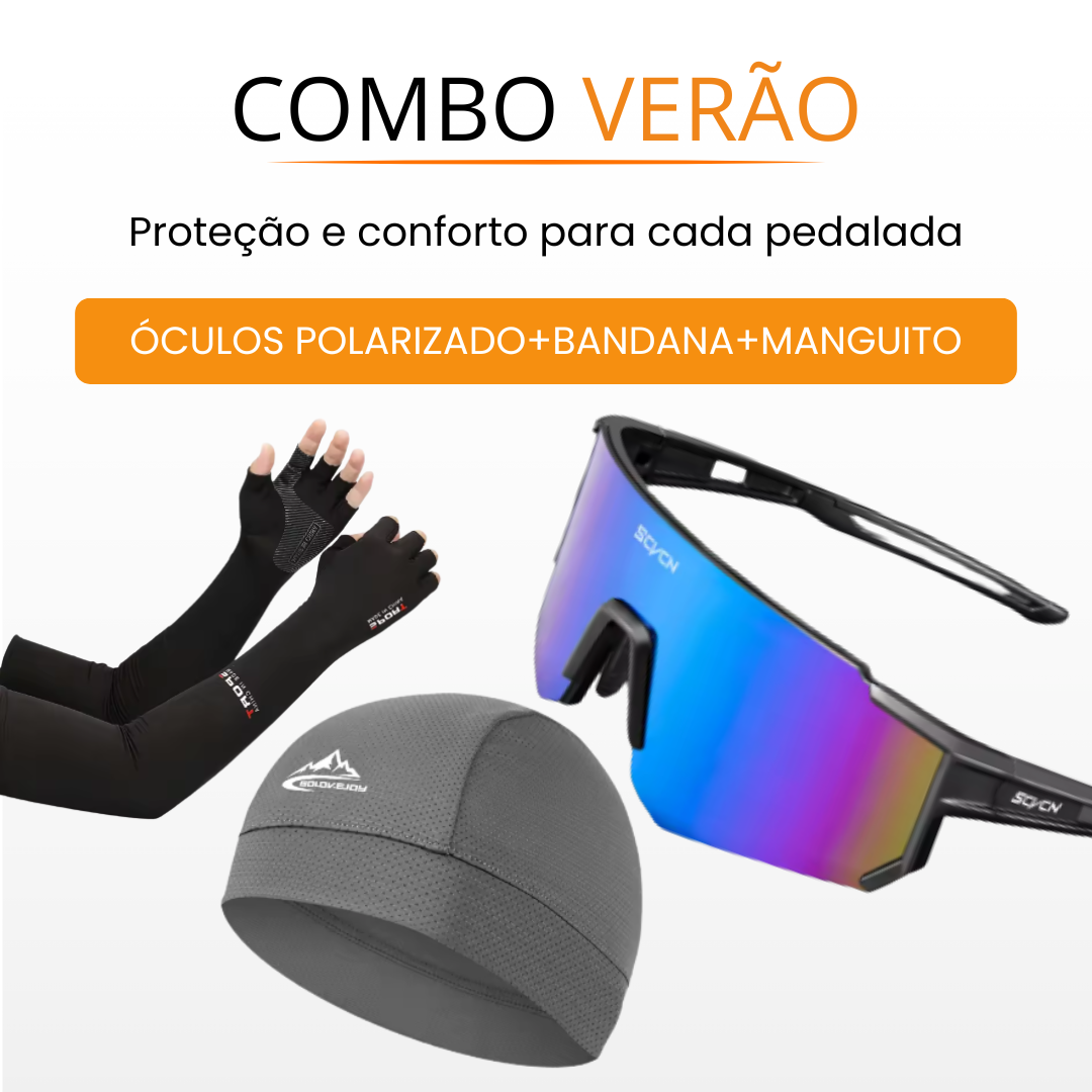 Combo Verão | Óculos Polarizado + Manguito + Bandana