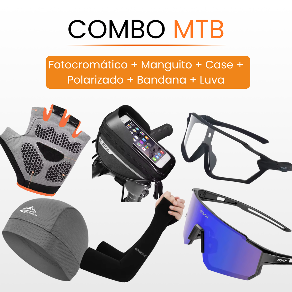Combo MTB — 6 itens essenciais para sua pedalada
