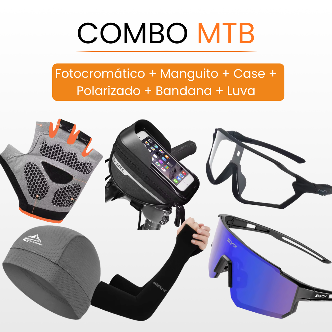 Combo MTB — 6 itens essenciais para sua pedalada