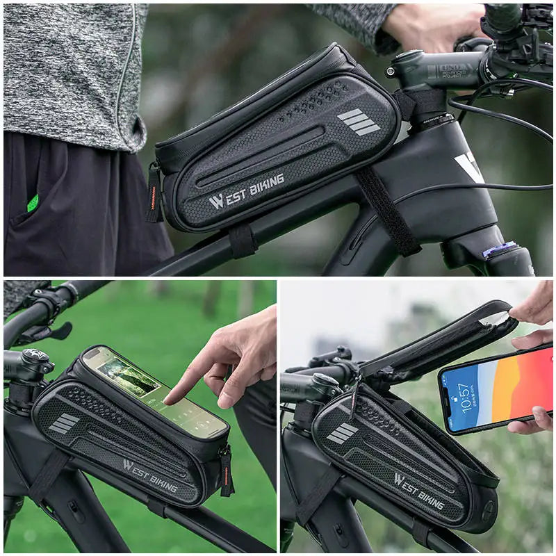 Chave, documento e carregador vão na bike.
