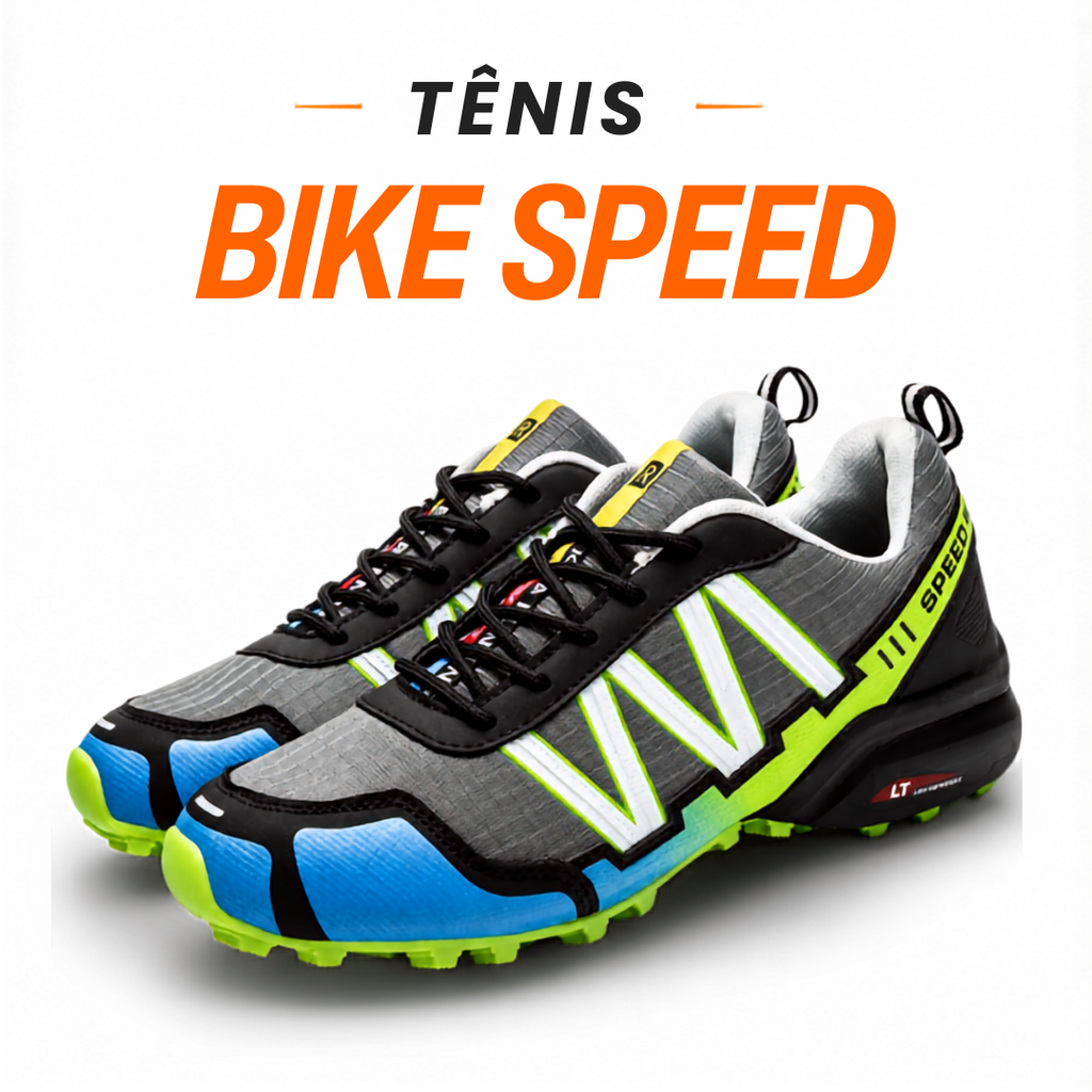 Tênis BikeSpeed esportivo com sola tratorada