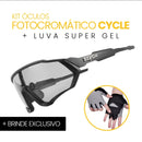 Kit Óculos Fotocromático Cycle™ + Luva SuperGel + BRINDE EXCLUSIVO