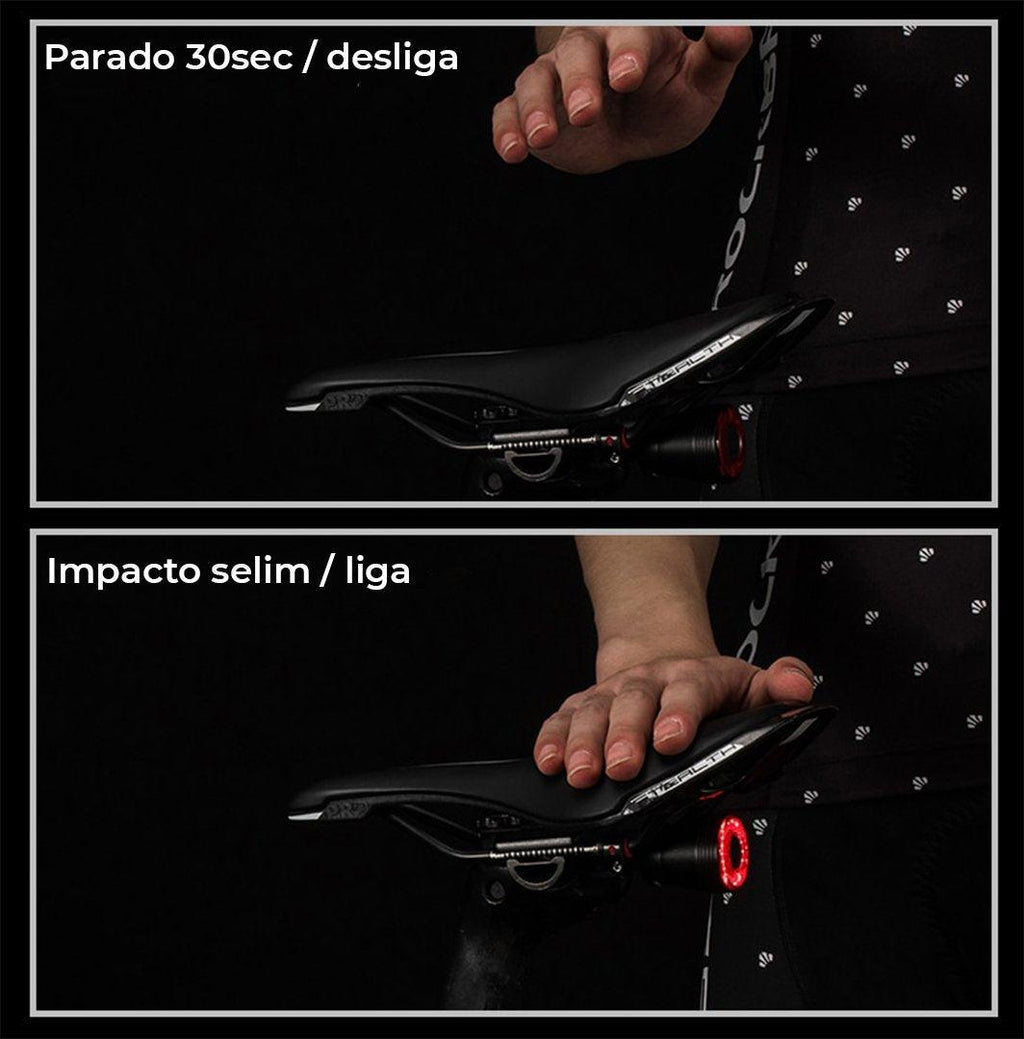 Lanterna Sensor de Movimento a Laser - Duda Bike Store
