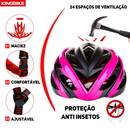 Capacete com Sinalizador KingBike