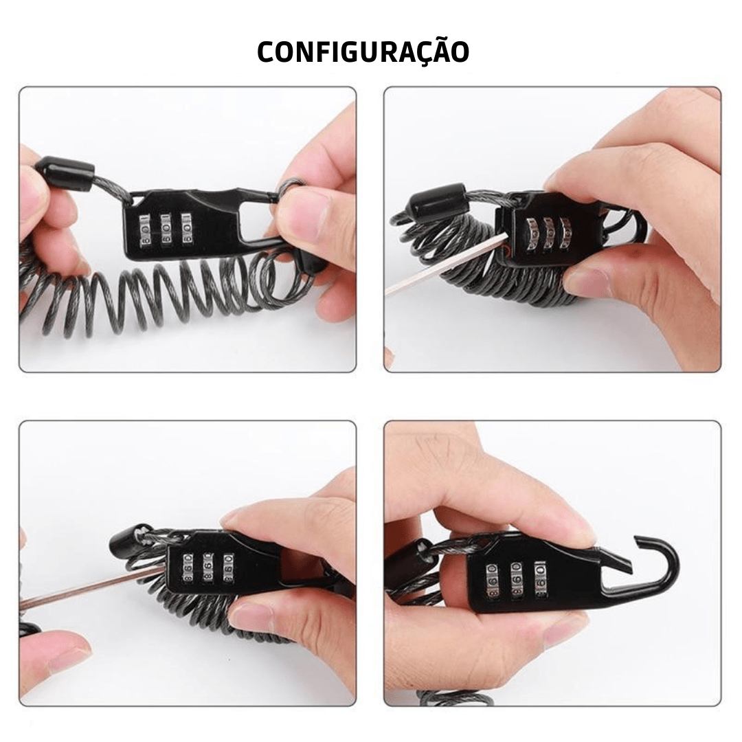 Segredo que você escolhe. Ou chave com cópia.