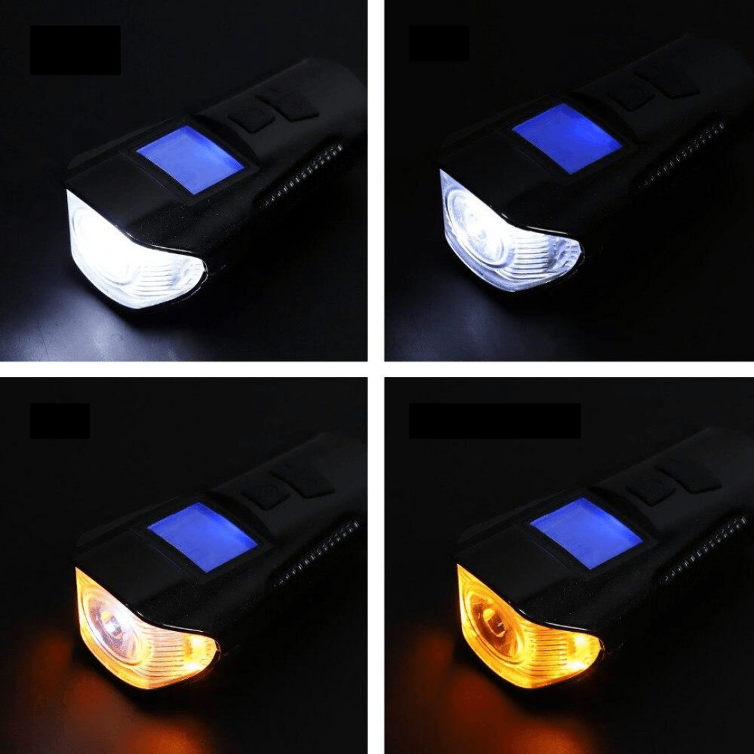 A luz que morre no meio do pedal noturno.