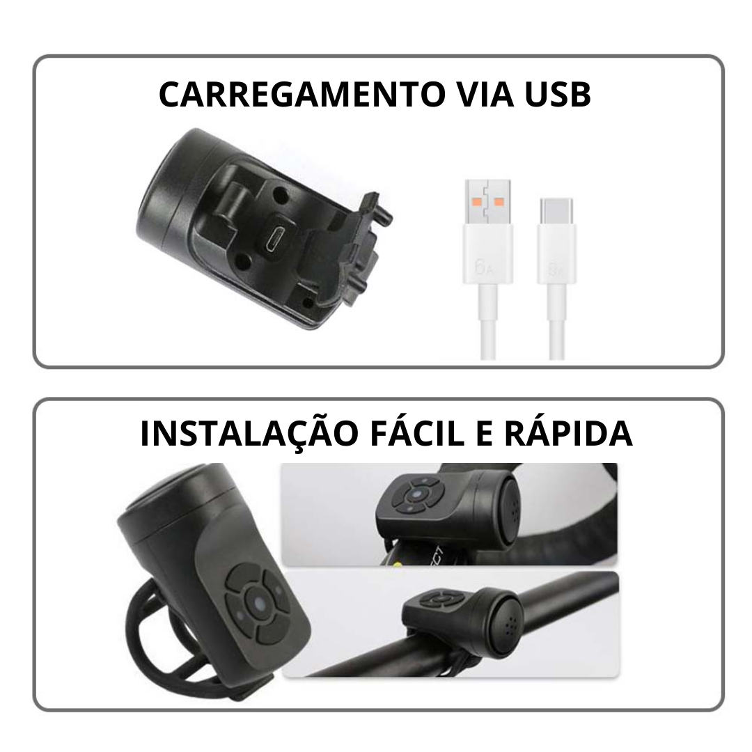 Carrega no cabo do celular.