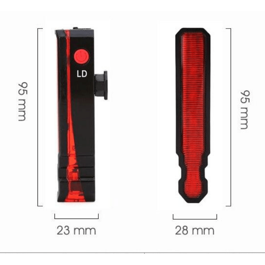 A luz que morre no meio do pedal noturno.