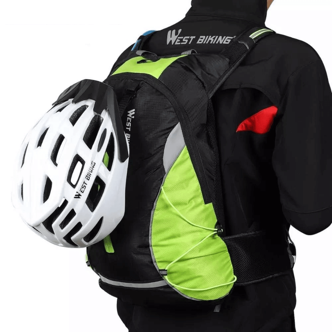 Mochila colada nas costas vira estufa.