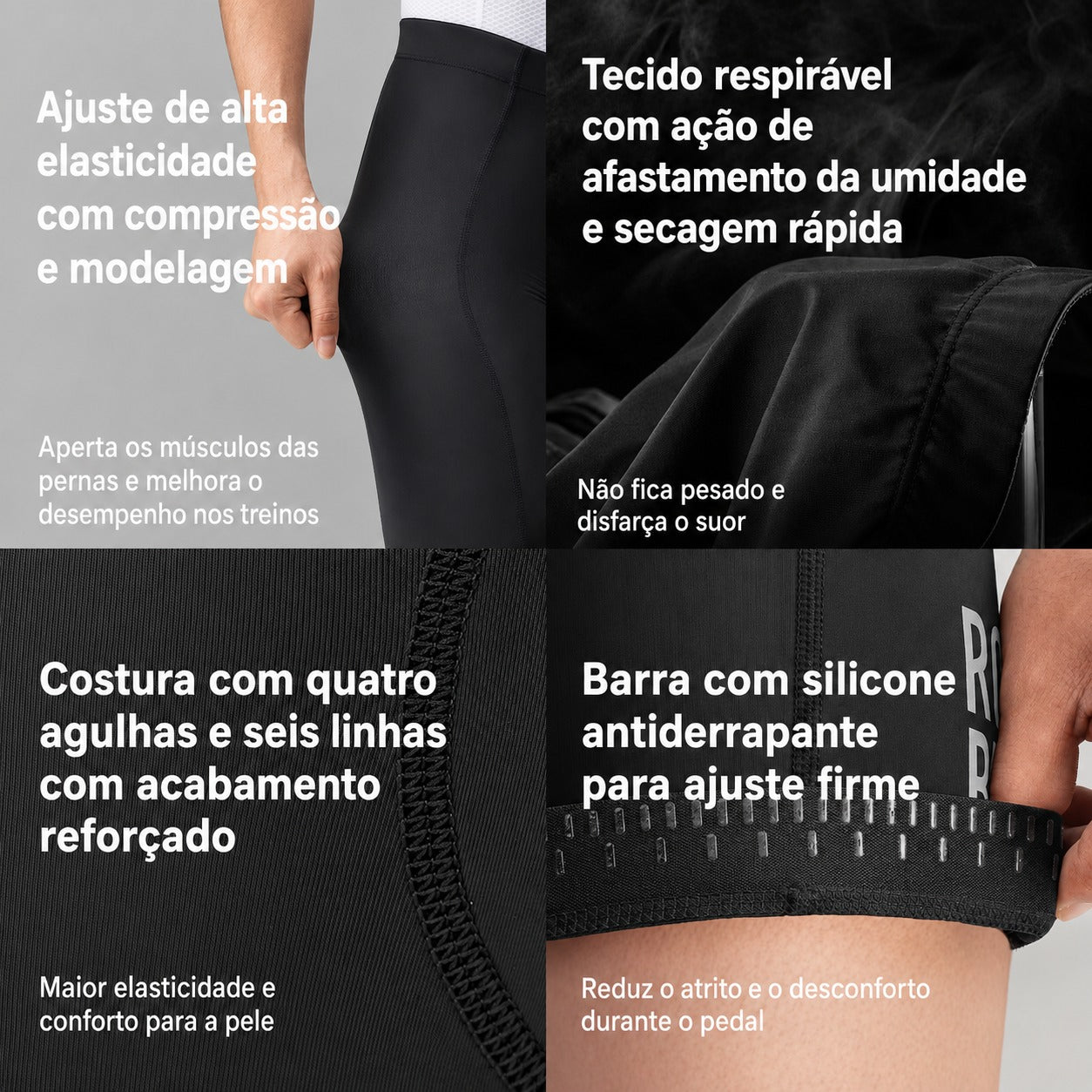 3. A zona fina não atrapalha a pedalada