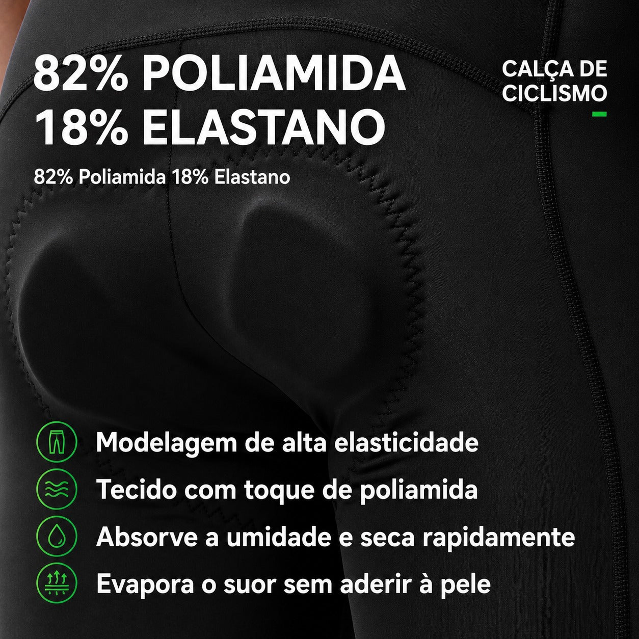 Tecido molhado é o que abre a assadura, não a distância.