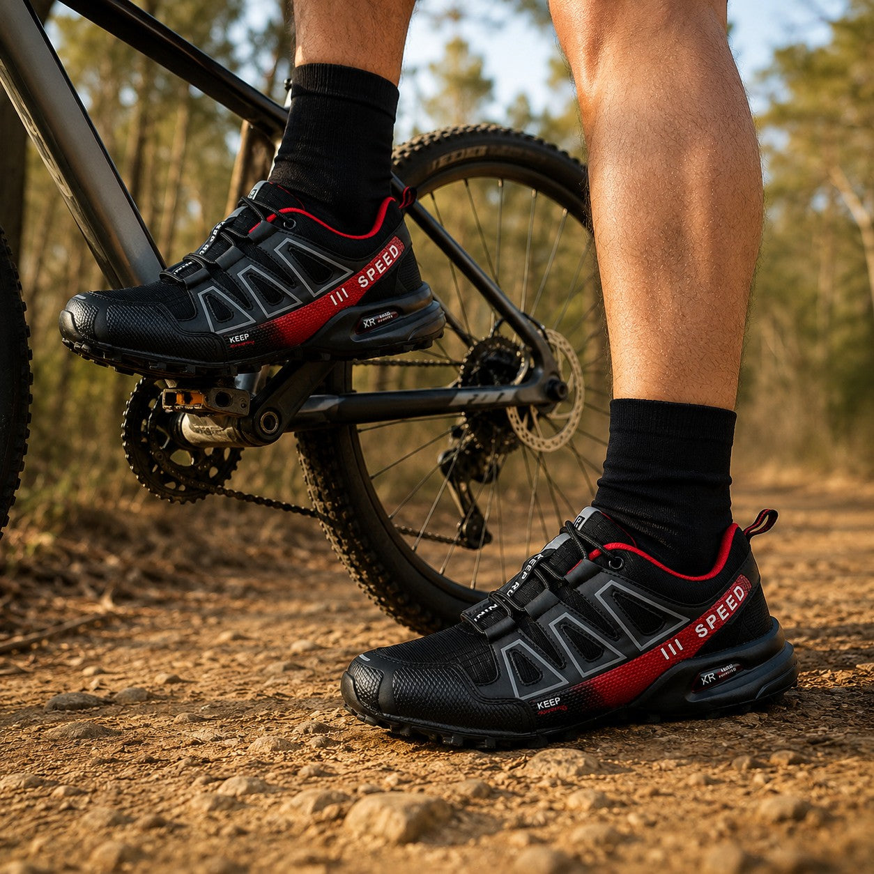 Você pedala mais forte do que anda.